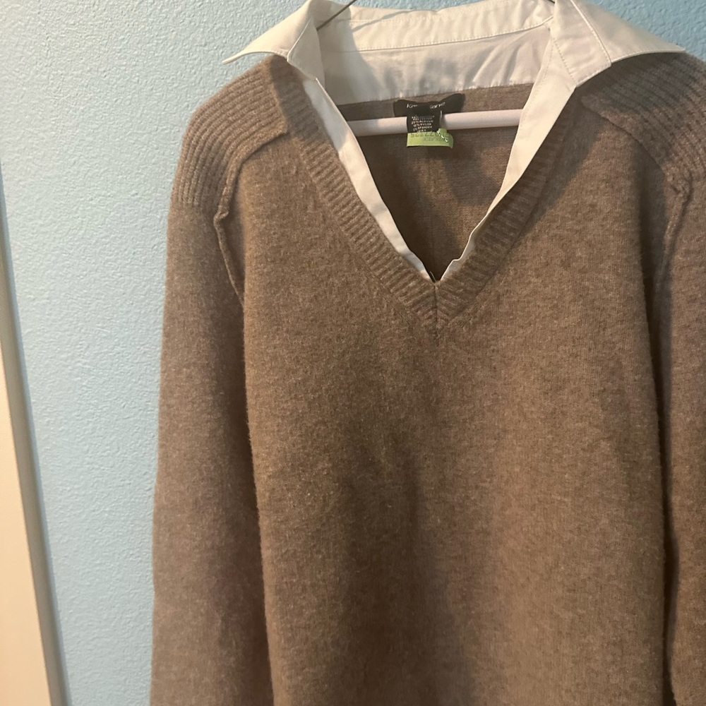 Karen Kane Women's Brown V-Neck Sweater